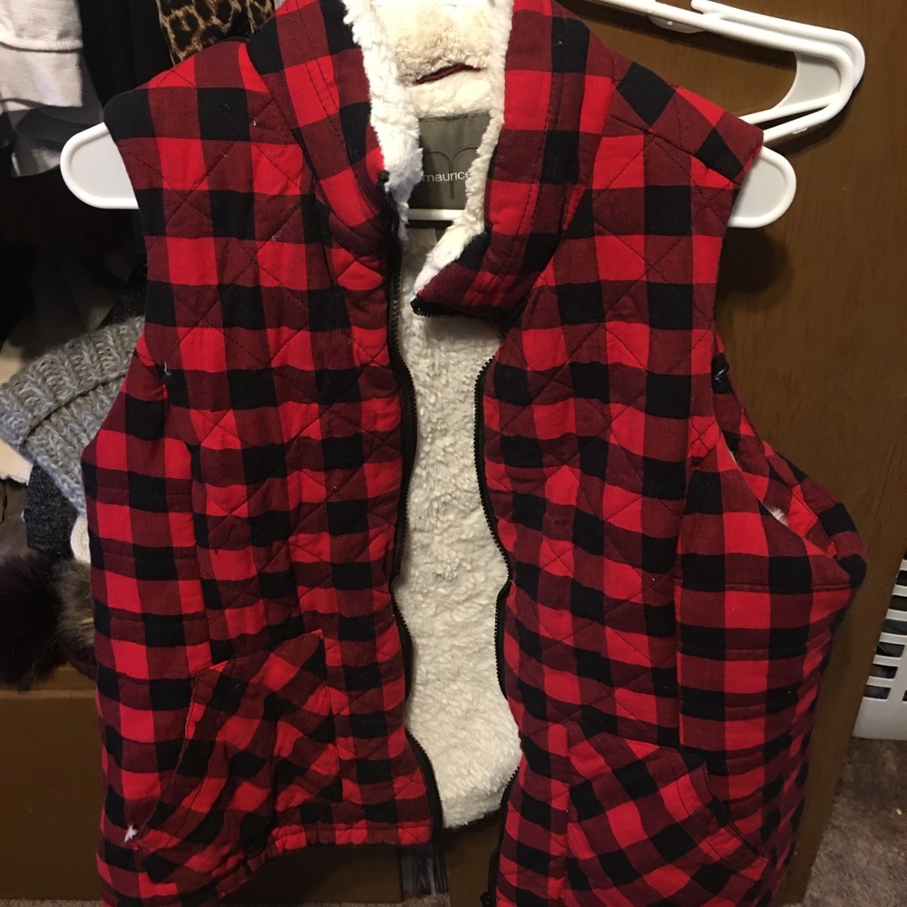 Plaid vest
